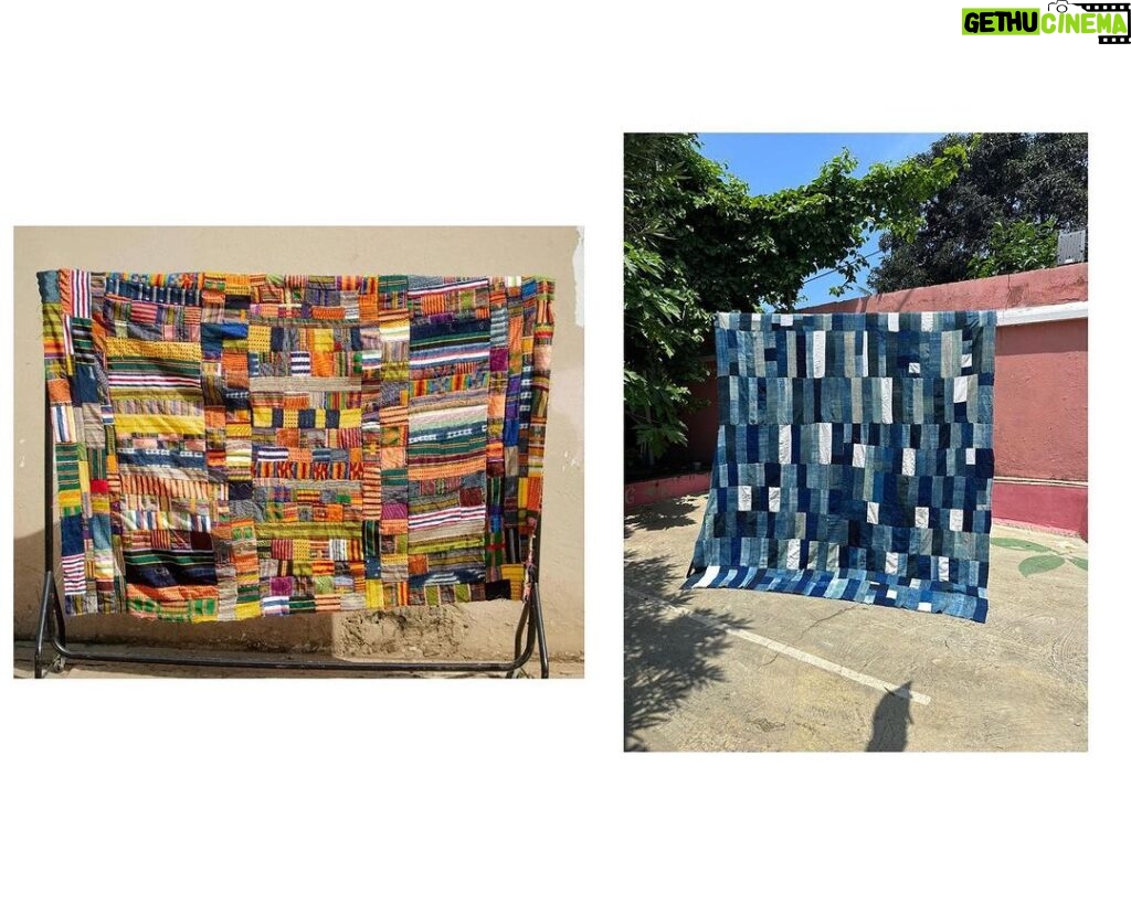 Rosario Dawson Instagram - We are bound together much like the connectedness of heirloom quilts. Handmade by artisans🇬🇭 Under the sustaining sun ☀ With love and gratitude 🤍 @yahoo x @studiooneeightynine #ReadytoVote #DesignYourRights #YahooxStudio189 #Sponsored Shop the collection ✨www.studiooneeightynine.com ✨