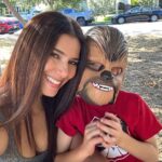 Roselyn Sánchez Instagram - Te amo mi Chewbacca!!! Mi niño adorado que ya pronto me cumple sus 6 años 💕💕 Thanks Tio Nino for his mask! Star Wars birthday coming soon! #dilyboo