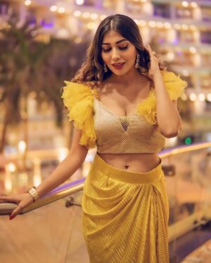 Ruma Sharma Instagram - Honored to be crowned the most graceful reality show contestant of #temptationisland at the @indiangoldenaward24 @joilentertainment ♥️
Grateful for this incredible journey and the love and support from everyone who believed in me 🥰
Here’s to chasing dreams with grace and determination! 
ThankYou - @sandyjoilofficial @beingzayedkhan 
.
Wearing - @ellemorafashions 
Styled by - @yourstylistforever 
Earings - @perle__jewels 
PC - @lsd.photography.official 
Edit by - @wasey_rock69 
.
#RumaSharma #Grateful #fashionawards #riseandshine☀️ 
#ellemora #indowesternstyle #awardshow #designerwears #customisedresses #occasionwear #fashionlookbook