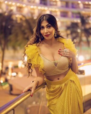 Ruma Sharma Instagram - Honored to be crowned the most graceful reality show contestant of #temptationisland at the @indiangoldenaward24 @joilentertainment ♥️
Grateful for this incredible journey and the love and support from everyone who believed in me 🥰
Here’s to chasing dreams with grace and determination! 
ThankYou - @sandyjoilofficial @beingzayedkhan 
.
Wearing - @ellemorafashions 
Styled by - @yourstylistforever 
Earings - @perle__jewels 
PC - @lsd.photography.official 
Edit by - @wasey_rock69 
.
#RumaSharma #Grateful #fashionawards #riseandshine☀️ 
#ellemora #indowesternstyle #awardshow #designerwears #customisedresses #occasionwear #fashionlookbook