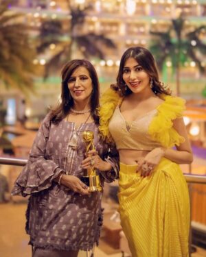 Ruma Sharma Instagram - Honored to be crowned the most graceful reality show contestant of #temptationisland at the @indiangoldenaward24 @joilentertainment ♥️
Grateful for this incredible journey and the love and support from everyone who believed in me 🥰
Here’s to chasing dreams with grace and determination! 
ThankYou - @sandyjoilofficial @beingzayedkhan 
.
Wearing - @ellemorafashions 
Styled by - @yourstylistforever 
Earings - @perle__jewels 
PC - @lsd.photography.official 
Edit by - @wasey_rock69 
.
#RumaSharma #Grateful #fashionawards #riseandshine☀️ 
#ellemora #indowesternstyle #awardshow #designerwears #customisedresses #occasionwear #fashionlookbook