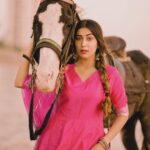 Ruma Sharma Instagram - Queen of my own world 🤍 . Wearing - @myshka_fashion Styled by - @yourstylistforever PC - @abhinesh_photographer Edit by - @wasey_rock69 . #rumasharma #lookelegant #myshka #anarkalidresses #horsephotoshoot #suitstyles #indianwearlove #pinksuit #outfitofthedaybabe #desifashionista Mumbai, Maharashtra
