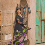 Ruma Sharma Instagram - Living my own movie magic in every frame✨ . . Wearing - @roohbyshivani Styled by - @yourstylistforever Shot by - @qamarraza04 Edit by - @wasey_rock69 . #silkdresses #flowydress #rumasharma #blackdress🖤 #luxuryfashionlove #maxidresses #floraldresses #dressoftheday❤️ Dubai, United Arab Emirates