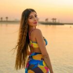 Ruma Sharma Instagram - She’s mad but she’s magic ✨ . . Collaborator - @sugandhevents Edit by - @wasey_rock69 . #rumasharma #bikinilovers #dubaibeach #beachbikini #goldenhourlight #sunsetphotoshoot #swimwearshoot #angelcroshetswimwear #beachbabe Dubai Beach