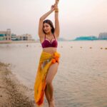 Ruma Sharma Instagram - Life’s a beach, find your wave 🦋 . Shot by - @qamarraza04 Edit by - @wasey_rock69 . #dubaibeach #rumasharma #dubaibeachlife #dubaitravel #sunandsand #bikinilovers The Point, Dubai Marina