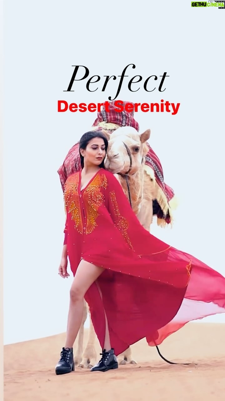 Ruma Sharma Instagram - Say Mashallah 🥰♥️ . . Edit by - @eunoia_studio__ . #dubaidesert #desertescape #rumasharma #desertsafari #desertwanderlust #dubaidesertlife #dubaivibes #mashallah😍 Dubai Desert Safari