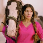 Ruma Sharma Instagram - Queen of my own world 🤍 . Wearing - @myshka_fashion Styled by - @yourstylistforever PC - @abhinesh_photographer Edit by - @wasey_rock69 . #rumasharma #lookelegant #myshka #anarkalidresses #horsephotoshoot #suitstyles #indianwearlove #pinksuit #outfitofthedaybabe #desifashionista Mumbai, Maharashtra
