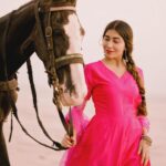 Ruma Sharma Instagram - Queen of my own world 🤍 . Wearing - @myshka_fashion Styled by - @yourstylistforever PC - @abhinesh_photographer Edit by - @wasey_rock69 . #rumasharma #lookelegant #myshka #anarkalidresses #horsephotoshoot #suitstyles #indianwearlove #pinksuit #outfitofthedaybabe #desifashionista Mumbai, Maharashtra