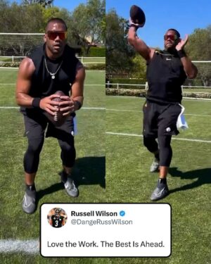 Russell Wilson Instagram - Russ the Steeler putting in that offseason work 

(via @dangerusswilson)