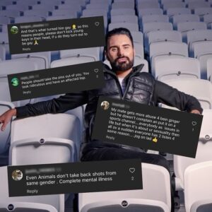 Rylan Clark Instagram - Thanks to everyone who watched last night. Here’s a few comments from the promo vids that have been released from my documentary about homophobia in football. Just thought I’d highlight the reason why I was asked to front this show. Case closed. I’ve blurred the usernames as to not encourage the same behaviour towards them

Thanks for all your great comments, and thanks to everyone involved in making the show x

Rylan: Homophobia, Football and Me 🏳️‍🌈 ⚽️

Available to stream now on @discoveryplusuk