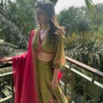 Sanjana Sanghi Instagram - Bestie’s mehendi round up : Copious amounts of dancing, Stomach aches courtesy incessant laughter, And voice loss because we’re a loud cackling bunch 🥹💕 Styled by @eshaamiin1 ⭐️ Goa India