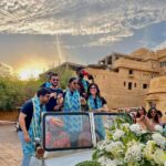 Sanjana Sanghi Instagram - There was magic in the air, everywhere ✨💕 Our first man of the clan & my best friend got married to my OG-est girl, and my heart was smiling & limbs were dancing uncontrollably. #TimeOfOurLives #Misbehaviour #WeMadeAVOW Suryagarh Jaisalmer