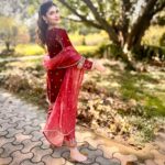 Sanjana Sanghi Instagram - And just like that, it’s time to get pieces of your heart and childhood married ❤️✨ #BestDaysOfOurLives #OnBestieDuty #WeMadeAVOW . . . . . Wearing @arbyrheakapoor 💫 Jewellery : @vasundhrajewellers @ascendcommunication Styled by @eshaamiin1