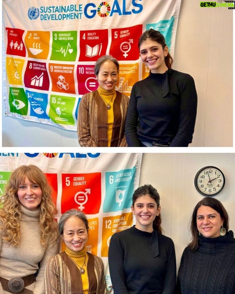 Sanjana Sanghi Instagram - A mile deeper, an inch wider, but together ❤✨ • One of the many joys of having the privilege of being @undpinindia ‘s Youth Champion is the immense learning I get to receive while working with stalwarts of the field. Spending time over the last few days here at the @unitednations HQ in New York City planning for all the actions, big & small we wish to take for the year ahead has been energising and inspiring. So much to do. Such little time. Let’s get it 💥 #BetterTogether #UNSDGs #EducationForAll #ABetterTomorrow 🤍🌸 @undp @unitednations United Nations Head Quarter New York