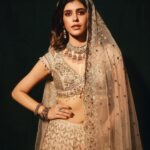 Sanjana Sanghi Instagram - • Magic ✨• And then, it was a double century turning Showstopper for the iconic couturier & my dearest, @anjumodi at @lakmefashionwk Closing “GLITERATTI” adorning this surreal piece of art, was a moment laden with such pride for me. This one is going to be etched in my heart for a long time. #LakmeSalonxAnjuModi @fdciofficial