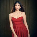 Sanjana Sanghi Instagram - Lots of #DhakDhak in the Dil today🥹❤️ Catch our beloved baby in theatres near you! Promise you a joyous time 🫶🏻 . . . _____ Wearing my fave @anitadongre Styled by @tryagaintoobad