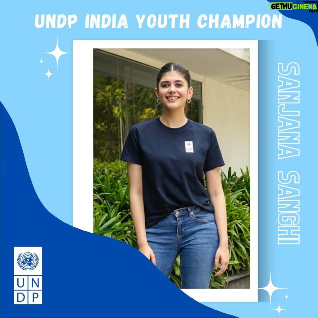 Sanjana Sanghi Instagram - 📢Big news alert📢 🎉Sanjana Sanghi @sanjanasanghi96 is UNDP India Youth Champion 🎉 Since college, Sanjana has been a strong advocate for youth empowerment & gender-equality. We're excited to collaborate with her & spearhead youth empowerment in #India 🇮🇳