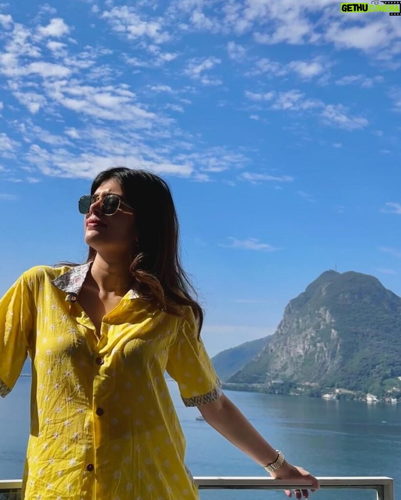 Sanjana Sanghi Instagram - Last stop on Swiss land : Lugano 💕 Right at the Swiss-Italian border, Lugano beautifully blends Swiss beauty with the yummiest Italian food. Me in heaven. Mazze aa gaye. Where to next? 🙋🏻‍♀️🧳🌎 #SOnVacay #OffDuty Lugano, Switzerland