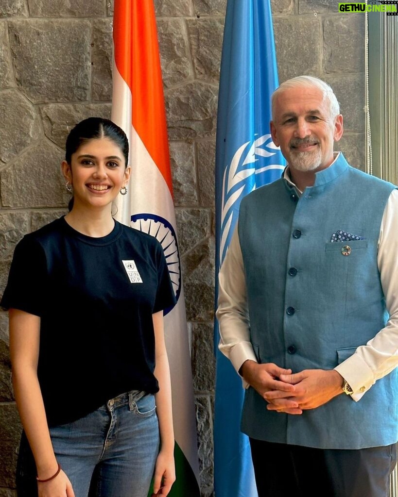 Sanjana Sanghi Instagram - With being officially appointed as @undpinindia ‘s Youth Champion, a long standing dream has come true. This for me, not only is a culmination of over 10 years of commitment to working in education & dreaming of the best possible future for the youth but a new start that gives me so much strength & encouragement to do more on platforms across the world. Thank you @shoko.noda & the entire team at UNDP India for deeming me fit & honouring me with this responsibility. I promise to give it my all. 🇮🇳 🙏🏻 🌎 UNDP in India