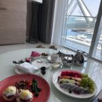 Sanjana Sanghi Instagram - It was a beautiful & chaotic afternoon of press kicking off Day 1 of the @iifa saga ⚡️☀️ #IIFA2023 With some eggs benedict to start with and pizza to end with 🙅🏻‍♀️ ( Styled by @castelino_priyanka W Abu Dhabi – Yas Island