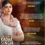 Sanjana Sanghi Instagram - Thank you for the immense love & adulation for Sakshi’s journey ❤️🙏✨ #KadakSingh is streaming now, only on @zee5 #KadakSinghOnZee5 #Zee5India