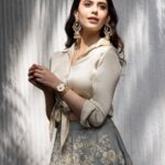 Sanjana Sanghi Instagram - Nachdene Sare ❤️✨ . . . . 👗 : @eshaamiin1 @arbyrheakapoor @arenjewellers 💄: @shrutisharmamakeup @shirleensartistry 📸: @sabiphotography1