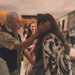 Sanjana Sanghi Instagram - Heads up : Feeling reminiscent! I first met Naseer Sir as an ardent admirer & enthu cutlet back in 2015, when I was interning at Hindustan Times in Delhi during college. Cut to : I meet him 8 years later at our Mumbai screening, after he watched our film #DhakDhak. As though I wasn’t elated enough after he gave me the warmest hug, we then stepped aside as he shared with me how Manjari touched his heart & made him smile. And then, we laughed, a lot. ❤️ I definitely had to take a moment to myself after this wholesome conversation - because the 19 year-old-intern Sanj couldn’t have seen this coming! And Rats! I might have a new favourite Shah! ❤️ Mumbai, Maharashtra