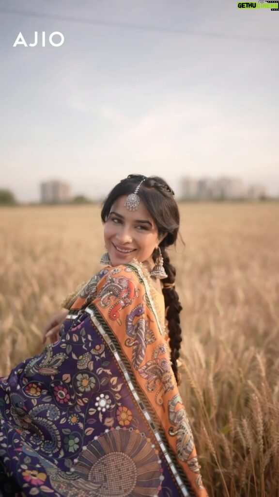 Sara Gurpal Instagram - I am ready for Baisakhi, what about you? 🎉 Celebrate Baisakhi in style with AJIO. Choose from over 5 Lakh+ ethnic options, traditional jewellery, footwear, accessories, pooja essentials and more. This New Year, embrace tradition with the best of fashion, download the AJIO app and shop now! #AJIOLOVE #HOUSEOFBRANDS #NEWYEAR #baisakhi
