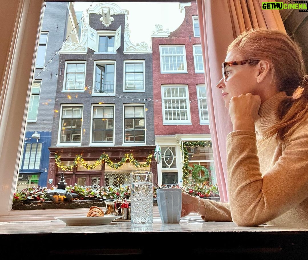 Sarah Rafferty Instagram - Organisms adapt to their environment (and a diet exclusively of cheese, hot chocolate and #oiliebollen. Oh, and beer and stroopwaffles). Lots more of an over share in stories. Hotel Pulitzer, Amsterdam