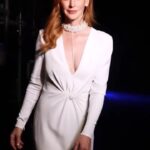 Sarah Rafferty Instagram - Thank you #GaliaLahav! #Repost @galialahav with @use.repost ・・・ Your honor, @iamsarahgrafferty is serving us with some serious looks @thegenesisprize 🤍 Guilty of charge in our JASMINE dress #GaliaLahav #PretAPorter