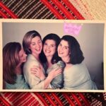 Sarah Rafferty Instagram - It’s my big sister @mauracraig1 ‘s big birthday and since I am the baby of the family, naturally I am posting a photo of myself on MY birthday. They say a picture is worth a thousand words, so MoMo, from my current and 13 year old self, and your two other little sisters @annfranciskovich @connieraff, Happy Birthday. Clearly you are ADORED. And May there be many many many more occasions for the three of you to get together across the country and send me the iconic “F U Sarah” picture. The joy and the FOMO are real. See you soon, it will be way more fun when I get there. 🤪🖕🏼🥳