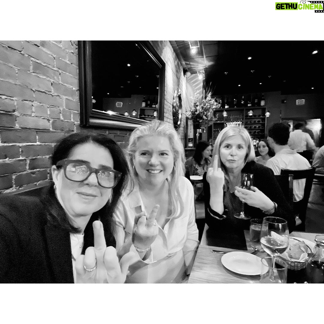 Sarah Rafferty Instagram - It’s my big sister @mauracraig1 ‘s big birthday and since I am the baby of the family, naturally I am posting a photo of myself on MY birthday. They say a picture is worth a thousand words, so MoMo, from my current and 13 year old self, and your two other little sisters @annfranciskovich @connieraff, Happy Birthday. Clearly you are ADORED. And May there be many many many more occasions for the three of you to get together across the country and send me the iconic “F U Sarah” picture. The joy and the FOMO are real. See you soon, it will be way more fun when I get there. 🤪🖕🏼🥳