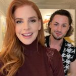 Sarah Rafferty Instagram - So happy to reunite with you @dorianjollet. You deserve your own love letter for painting my face with such grace…perhaps penned from 4th grade me….who never could have dreamed of you. Swipe for more #facepaint and P.S. since you were asking, that was my make up lewk for the synchronized swimming show at camp. 🤣 Paris, France