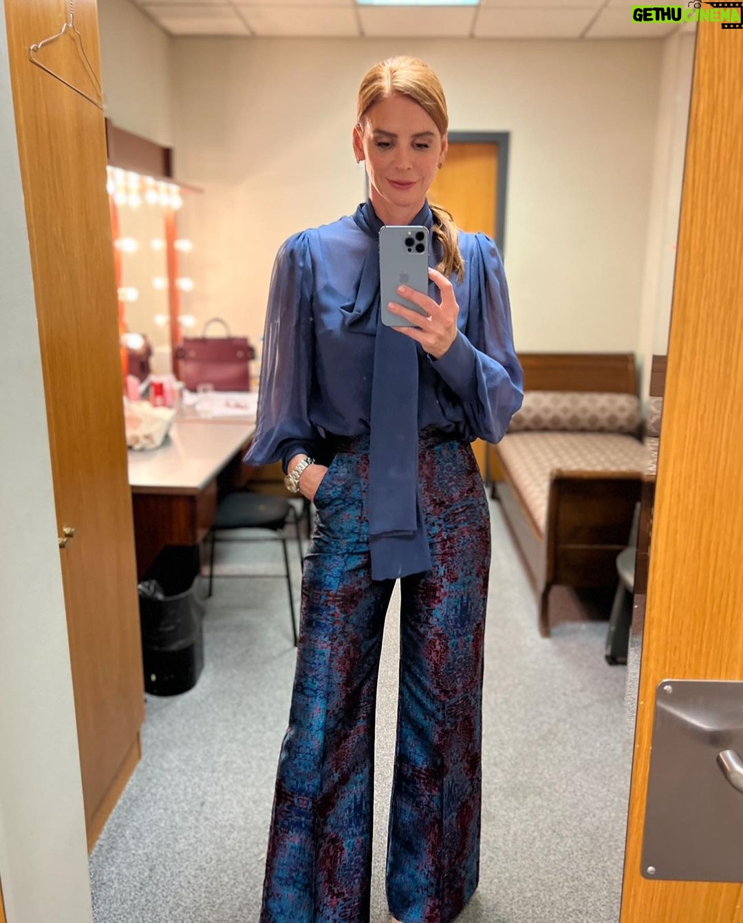 Sarah Rafferty Instagram - Thaleia, my sister, you are a force of nature and I will gladly walk hand in hand with you anywhere. I’ve always love our chats and am thrilled we got to have one in front of over 2000 of your closest friends at the #VogueGreece #ChangeMakers conference in Athens. Thank you for inviting me to represent a feminist creative voice, for chatting about women’s voices in Hollywood, female empowerment through story, how costume and fashion declares who we are and how we move through the world, and the causes near and dear to my heart. I am in awe of your leadership, grace and inspiring and infectious energy @thaleiavoguegr. So grateful to your generous and lovely team at Vogue Greece, and the most incredible audience who filled the Athens Megaron with joy and substance. I was honored to join legends @jeanpaulgaultier @olivier_rousteing @laboutinworld @konstantinkakanias and can’t wait to return to beautiful, majestic Greece. Until we meet again, my sweet. And thank you @costarellos for suiting me up. 😘🤓 Athens, Greece