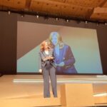 Sarah Rafferty Instagram - Thaleia, my sister, you are a force of nature and I will gladly walk hand in hand with you anywhere. I’ve always love our chats and am thrilled we got to have one in front of over 2000 of your closest friends at the #VogueGreece #ChangeMakers conference in Athens. Thank you for inviting me to represent a feminist creative voice, for chatting about women’s voices in Hollywood, female empowerment through story, how costume and fashion declares who we are and how we move through the world, and the causes near and dear to my heart. I am in awe of your leadership, grace and inspiring and infectious energy @thaleiavoguegr. So grateful to your generous and lovely team at Vogue Greece, and the most incredible audience who filled the Athens Megaron with joy and substance. I was honored to join legends @jeanpaulgaultier @olivier_rousteing @laboutinworld @konstantinkakanias and can’t wait to return to beautiful, majestic Greece. Until we meet again, my sweet. And thank you @costarellos for suiting me up. 😘🤓 Athens, Greece
