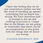Sarah Rafferty Instagram - Hate and hate speech is vile and dangerous. Sending love and support to my Jewish friends and the Jewish community. Thanks to @joshgad for posting Elie Wiesel’s wisdom weeks ago and @officialjld for posting Eleanor Roosevelt’s today. We study history so that we don’t repeat it. It’s on us to teach our children well.