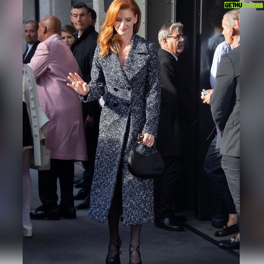 Sarah Rafferty Instagram - Lanvin Oct 3, 2022 Paris. @lanvinofficial Paris, France