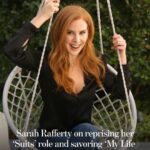 Sarah Rafferty Instagram - This summer, Sarah Rafferty starred in one of the most-watched shows to hit streaming — four years after the series ended its run. #Suits, the legal drama that originally ran on USA Network from 2011 to 2019, has seen a resurgence in popularity since it became available to stream on Netflix in June. In the months since, the series has broken several streaming records — notching 18 billion streaming minutes in July alone — and is the most-watched title ever acquired by a streaming service, according to Nielsen. Rafferty is hoping some of that success will benefit her newest series for the streamer. She stars as Katherine Walter, the matriarch of the large Walter family, in Netflix’s adaptation of the Ali Novak’s coming-of-age novel, “My Life With the Walter Boys.” Now streaming, the series revolves around 15-year-old Jackie, who is uprooted from Manhattan to rural Colorado after the deaths of several members of her immediate family. She is taken in by her mom’s best friend, Katherine, and her husband, George (Marc Blucas), who are already raising 10 children, mostly boys. Rafferty spoke to the The Times’ @villarrealy about her journey, “Suits,” the #sagaftrastrike and more. Get the full story at the link in @latimes_entertainment’s bio. 🖊️ @villarrealy 📸 @genaro4707; Shane Mahood / USA; Netflix