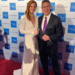 Sarah Rafferty Instagram - Sending love, thanks and credit, oh so so much credit, where credit is due. ❤️🙏🏻🙌🏻 @galialahav and team, Sharon, Lynn, Yael. 🥰 @idoraphaelmakeup @etay_shay @padaniofficial And special thanks to #AlbertBourla for sharing his special evening with me and my family.
