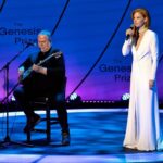 Sarah Rafferty Instagram - After years of being graciously included in my friends’ Jewish holiday celebrations and hearing them say, “L’ shana haba’ah B’Yerushalayim”, last week I traveled to Jerusalem for the first time to host The Genesis Prize ceremony. Deemed the “Jewish Nobel”, Genesis is a $1 million annual prize awarded to Jewish individuals in recognition of their personal and professional contributions to humanity. In the sprit of “Tikkun Olam”, all Genesis laureates donate their prize money to worthy causes, in an effort to “repair the world”. The evening opened with a powerful tribute to the doctors and NGO’s who are working with refugees of the war in Ukraine; and culminated in awarding Dr Albert Bourla, for his visionary leadership during the Covid pandemic. Albert is the Chairman and CEO of Pfizer and the son of Holocaust survivors. He plans to use his prize to create a Holocaust museum in his hometown of Thessaloniki, Greece. Albert’s parents were among the 2,000 survivors of a once thriving Jewish community of over 50,000. I am incredibly grateful for the opportunity to make a personal call to action to the doctors and scientists in attendance and to the scientific community at large. As Dr. Bourla has said, we are on the verge of a scientific renaissance, and it is my profound hope that in the coming years, a cure for Alzheimer’s and Dementia will be found. With my daughters and husband in attendance, and with the support of my mother and sisters, I spoke publicly for the first time about my father’s struggles with Alzheimer’s. It was a privilege to thank Albert and his team for creating a vaccine that helped the world and personally helped to safely reunite my children with my parents before my father lost the ability to recognize them. This trip to the Holy Land began my personal journey toward better understanding thousands of years of rich history and devastatingly complex conflict…. (Caption continued in comments) Photo: @noamc_official 👗 @galialahav