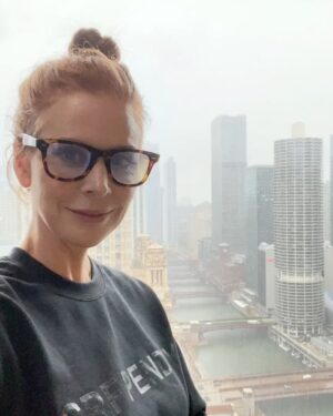 Sarah Rafferty Instagram - Thank you @pendrychicago for being the most sublime home away from home for the last 7 months. Your rooms and views are gorgeous,  your staff beyond,  beyond, beyond compare. The loveliest memories were built here with family and friends who joined me from far and wide. ❤️ 
Thank you @theheidimerrick and @azedehhawkins for my #srfpendry duds. 

So grateful to my new BFF’s, the loveliest cast and tireless crew of @nbconechicago who lifted my spirits every single day on set and kept me giggling…  @actuallystevenweber @domrains @thebrennanbrown @suziobeautyfx pictured here. Special shout-out to my girl Grayson and @coachjohn99 because he made me. 🤪
#pendryhotels  #pendrychicago