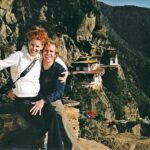 Sarah Rafferty Instagram - Happy Birthday, Santtu. Excited to get back to my very favorite past time—-world adventuring with you. Let’s go get all up in it again. Thanks for making all my logistically ridiculous ideas into a reality. I’m sorry I’m not home to burn you a cake. #tbt #bhutan #tigersnest #2005? #istillhavethatpuffyvest. #hoarder. Bhutan