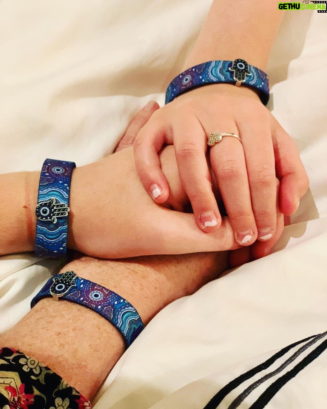 Sarah Rafferty Instagram - We can’t change the past, but we can help brighten a future. #Inara is collaborating with @Zox to raise money for the medical and mental health care of conflict impacted children in the Middle East. Through this #ZOXxINARA collaboration they hope to be a #rayoflight to children in need of care and Zox will donate 100% of the profits from sales to aid @inaraorg in their mission. Please visit zox.la to purchase your bracelet and to make an impact that will last a lifetime. ❤️🙏🏻😇 P.S. 35 billion plastic bottles are sent to the landfill each year. They take about 1000 years to decompose. Only 8% of plastics are recycled even once. Zox mills all their elastic from recycled water bottles. So this bracelet removes approx one 8oz bottle from our ecosystem. Fun fact, right?