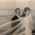 Sarah Rafferty Instagram - Two decades in, still mugging. Happy 20th Anniversary, Santtu. Thank you for the “hope, coffee and poetry…..”❤️