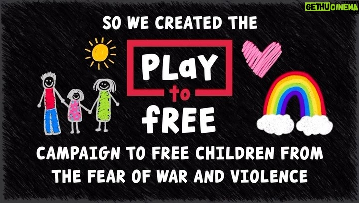 Sarah Rafferty Instagram - Today, on the International Day of Non-Violence, I am joining my friends at #WarChild at the #playtofree launch event. Please tune in today at www.playtofree.com from 4 to 9pm PST for games, music, live art and surprises. ❤️ @warchildcan @warchildusa