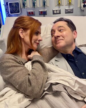 Sarah Rafferty Instagram - Thank you @pendrychicago for being the most sublime home away from home for the last 7 months. Your rooms and views are gorgeous,  your staff beyond,  beyond, beyond compare. The loveliest memories were built here with family and friends who joined me from far and wide. ❤️ 
Thank you @theheidimerrick and @azedehhawkins for my #srfpendry duds. 

So grateful to my new BFF’s, the loveliest cast and tireless crew of @nbconechicago who lifted my spirits every single day on set and kept me giggling…  @actuallystevenweber @domrains @thebrennanbrown @suziobeautyfx pictured here. Special shout-out to my girl Grayson and @coachjohn99 because he made me. 🤪
#pendryhotels  #pendrychicago
