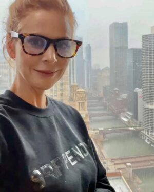 Sarah Rafferty Instagram - Thank you @pendrychicago for being the most sublime home away from home for the last 7 months. Your rooms and views are gorgeous,  your staff beyond,  beyond, beyond compare. The loveliest memories were built here with family and friends who joined me from far and wide. ❤️ 
Thank you @theheidimerrick and @azedehhawkins for my #srfpendry duds. 

So grateful to my new BFF’s, the loveliest cast and tireless crew of @nbconechicago who lifted my spirits every single day on set and kept me giggling…  @actuallystevenweber @domrains @thebrennanbrown @suziobeautyfx pictured here. Special shout-out to my girl Grayson and @coachjohn99 because he made me. 🤪
#pendryhotels  #pendrychicago