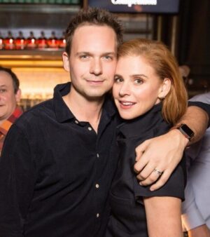 Sarah Rafferty Instagram - You may have heard that this summer Suits, a show we began filming back in 2010 broke streaming records to the tune of billions of minutes. 57.7 billion minutes to be exact. I’ve never been strong at the maths, but I think that number is hard for anybody to wrap their brain around. I’m so insanely grateful that our show has been received in this way, but how do we really metabolize that? My hope is that it’s through connection….I’m thrilled to link arms with my intrepid ever loving brother @patrickjadams as we (re?) watch Suits episode by episode and chat with our extended Suits family from in front of and behind the camera,  and of course, with the viewers who made it all possible. I hope you’ll join the conversation, the party, the walk down memory lane and together we can make some meaning out of all that fancy math. More to come soonish, meantime big thanks to Patrick for trusting me to join him on this deep dive, the amazing team @siriusxm for shepherding us, @kikishrader for jumping onboard, and the support and enthusiasm of #Suits creator and all around big daddy @akorsh9.