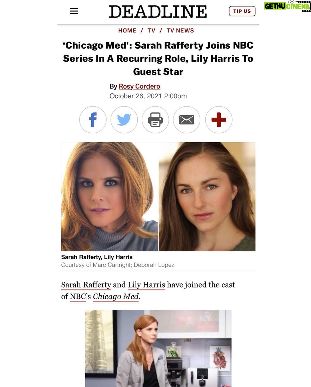 Sarah Rafferty - 95.2K Likes - This is your insta warning, lots of ‘Chicago is so pretty’ content to follow…once a tourist always a tourist, even when I’m officially a commuter. Thank you to the lovelies at @nbconechicago for having me.🥰👩⚕️🙏🏻