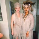 Sarah Rafferty Instagram - Insanely grateful for this magical friendship that spans three decades. Happy happy birthday to my sunshine ride or die. We love you forever and ever Auntie NaNa. @sanaalathan #tbt to Vegas 2007, backstage in CT 1995 (wtf 😂), Toronto 2013